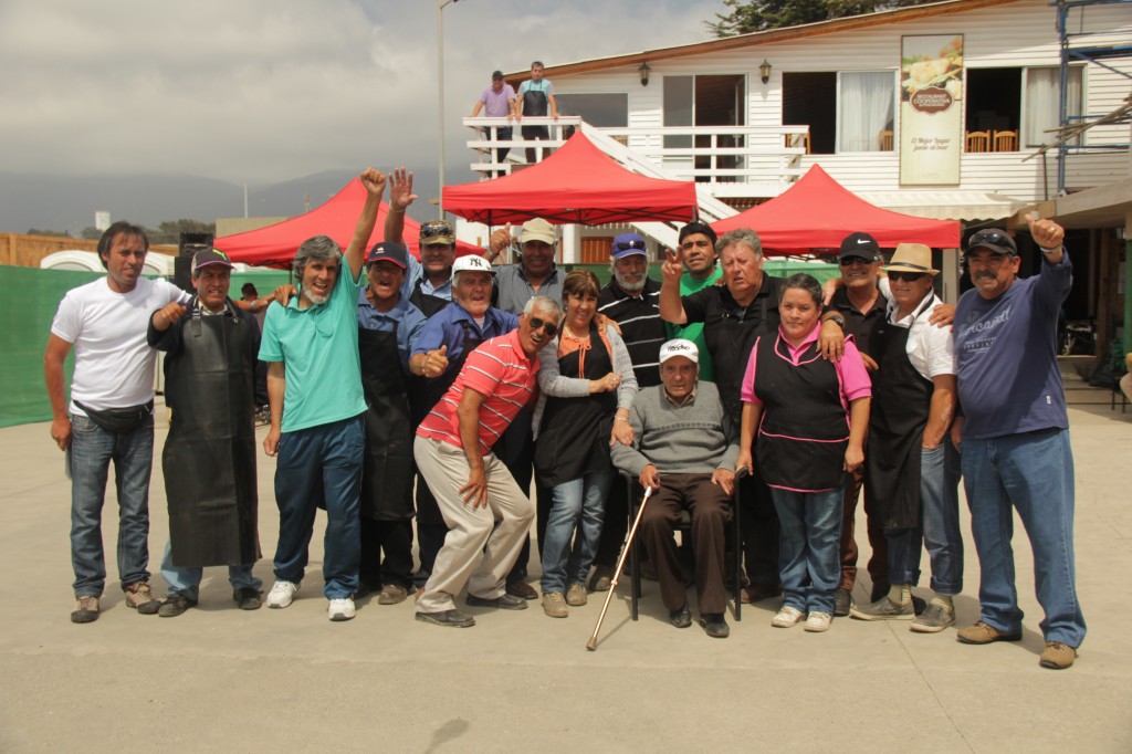 Pescadores y trabajadores asociados a la Cooperativa de Pescadores Artesanales de Los Vilos
